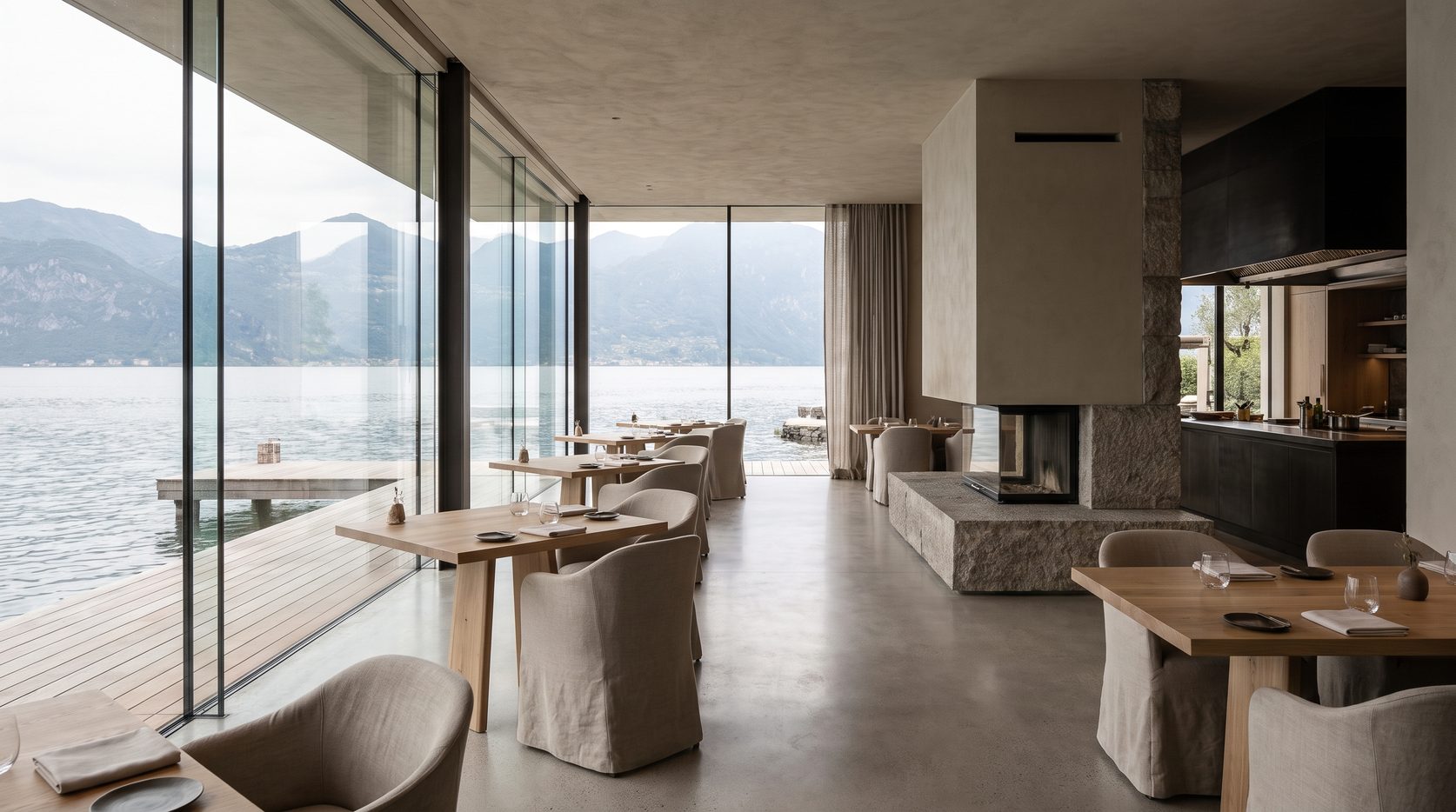 Sala interna del Garda Restaurant